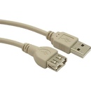 Natec NKA-0434 prodlužovací USB 2.0 AM/AF 0.75m, šedý