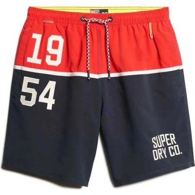 Superdry Бански гащета Superdry Nautical Logo 17´´ swimming shorts - Blue (Tricolore Navy)