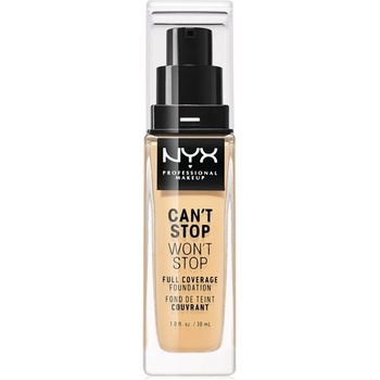 NYX Professional make-up Can't Stop Won't Stop vysoce krycí make-up 08 True Beige 30 ml