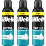 Gillette Пяна Gillette 3x250ml Original Sensitive