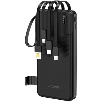 Image 1 of Dudao K11 10000mAh Power Bank с вграден кабел - Черно (DDA500)