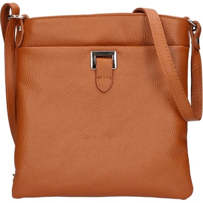 Dámská kožená crossbody kabelka Italia Gotta koňak