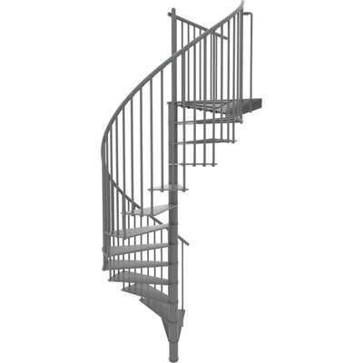 Minka STAIRS Kovové točité schodisko Portofino sivé pr. 160 cm