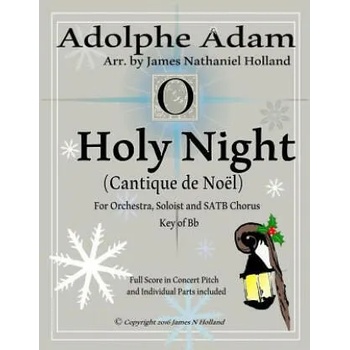Image 1 of O Holy Night (Cantique de Noel) for Orchestra, Soloist and SATB Chorus: (Key of Bb) Full Score in Concert Pitch and Parts Included | Adolphe Adam, John S Dwight