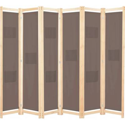 vidaXL Paraván hnědý 240 x 170 cm
