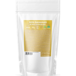 BrainMax Pure Pure® Мини бананчета в млечен шоколад, БИО, 200 г