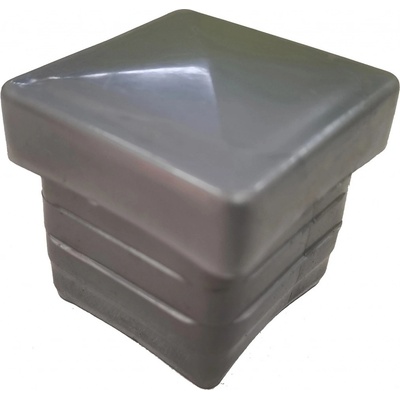 Floraworld Náhradní krytka sloupku plast stříbrná 40 x 40 mm