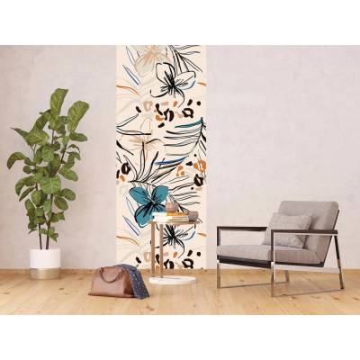 AG Design FTNVL-3733 Vliesová fototapeta VECTOR GRAPHICS FLORALS, rozměry 90 x 270 cm
