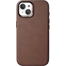 Woodcessories Bio Leather Case MagSafe iPhone 15 Plus hnědé