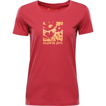 ALPINE PRO Дамска тениска от органична памук ALPINE PRO TERMESA 3 cardinal вариант pb ALPINE PRO | Cherven | ЖЕНИ | XS