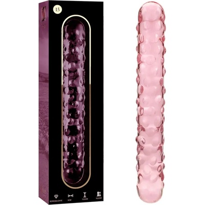 Ibiza Nebula Model 15 Dildo Borosilicate Glass 18.5 x 3 cm Pink