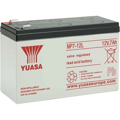 YUASA Акумулатор YUASA NP VRLA 7Ah L+ (NP7-12L)
