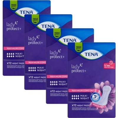 TENA Lady Maxi Night nočné inkontinenčné vložky 4 x 12 ks