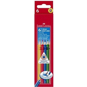 Faber-Castell Цветни моливи FABER-CASTELL Grip триъгълни 6 броя 112406 (112406)
