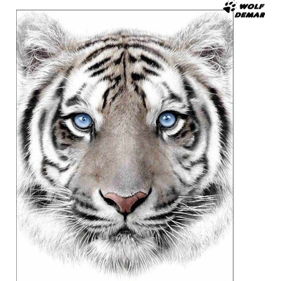 JERRY FABRICS deka mikroflanel s digitálním tiskem White tyger 120x150