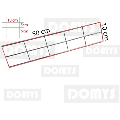 DOMYS Gabionová síť 50x10 cm (oko 10x5)