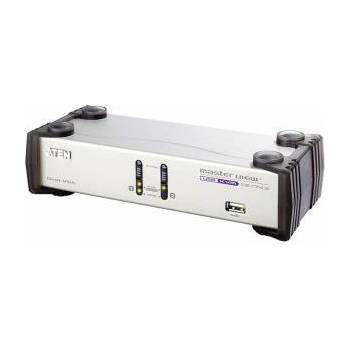 ATEN Превключвател KVMP ATEN CS1742, 2-портов, USB, VGA Dual Display, Audio, CS1742