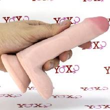 Get-REAL Realistické dildo v duální hustotě z Řady Get Real 17 x 3 cm