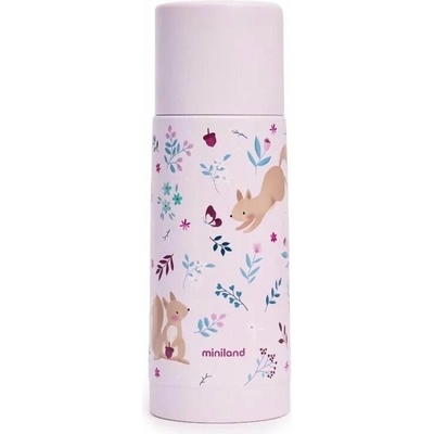 Miniland Dreamland detská nerezová termoska Dreamland 350 ml Veveričky