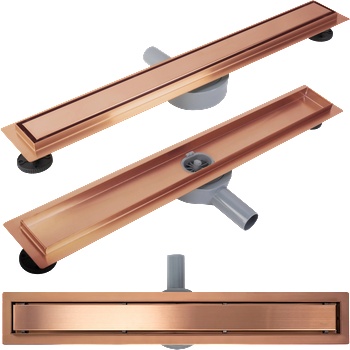 Rea Линеен отводнител REA Neox pro Brushed l. Copper 100 (REA-G4804)