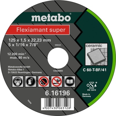 Metabo Rezný kotúč rovný 125 mm 616196000 25 ks