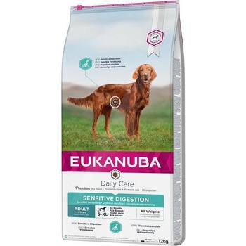 EUKANUBA Eukanuba Daily Care Adult Sensitive Digestion Храна за кучета, суха, за възрастни, за чувствително храносмилане, 12 kg