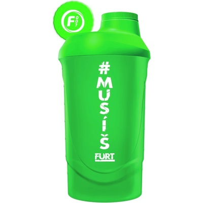 Fitness007 šejkr #musíšfurt 600 ml - zelená