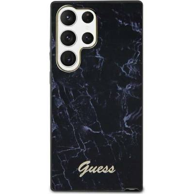 GUESS Кейс Guess GUHCS23LPCUMAK за Samsung Galaxy S23 Ultra S918, черен / черен, твърд, Marble (GUE002689-0)