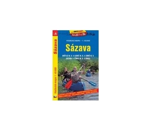 Sázava vodácká mapa