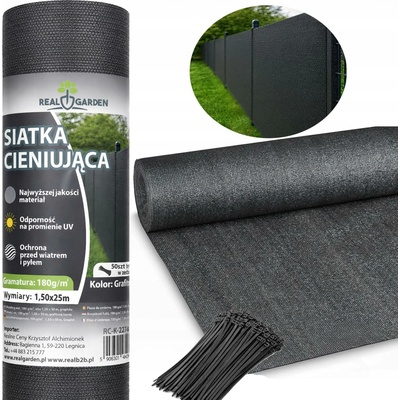 BRADAS Stínící zahradní tkanina na pletivo 90%, 1,5x25m, 135g/m², šedá BR-AS-CO13515025GY