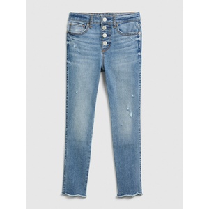 GAP Детски дънки High Rise Jeggings Distressed GAP GAP | Sin | Момичешки | 110