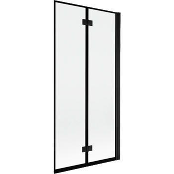 Mexen Mist Параван за вана, 2-крилен, дясен, 90 x 150 см, черна рамка, черен - 8A9-090-002-70-70-P (8A9-090-002-70-70-P)