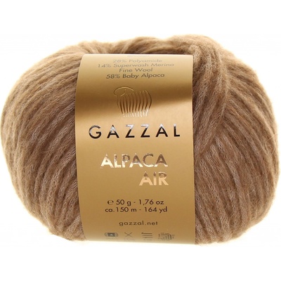 Gazzal Alpaca Air 76 hnědá melange