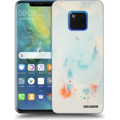 Púzdro Picasee silikónové Huawei Mate 20 Pro - Splash čiré