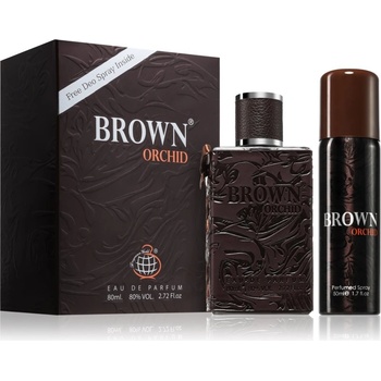 Fragrance World Brown Orchid подаръчен комплект за мъже