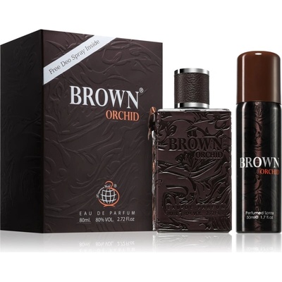 Fragrance World Brown Orchid подаръчен комплект за мъже