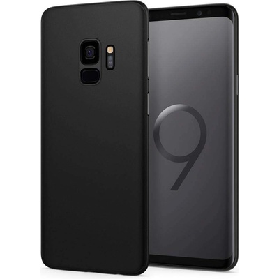 Spigen AirSkin Case - качествен ултратънък (0.36мм) кейс за Samsung Galaxy S9 (черен)