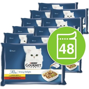 Gourmet Капсули GOURMET PERLE Gravy Delight - говеждо и пиле 48 x 85 г