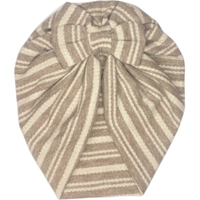 Kayra Baby Бебешка шапка тип тюрбан Kayra Baby - Райе, бежова (234570-10)