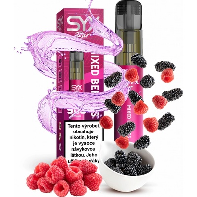 Syx Bar Mixed Berries 16,5 mg 900 potáhnutí 1 ks – Zboží Dáma