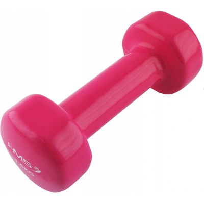 HMS liatinová jednoručka potiahnutá vinylom na cvičenie fitness 1,5 kg