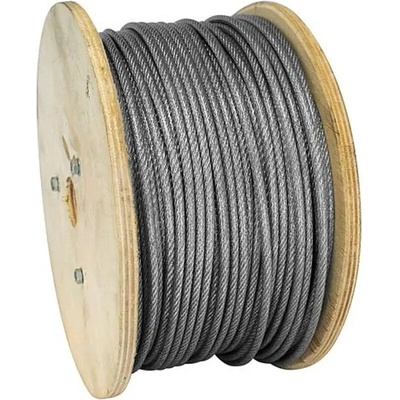 Lano MGM Zn+PVC 2/3.5 mm, oceľové lanko, poplastované, L-100 m