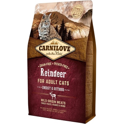 Carnilove Reindeer for Adult Cats Energy & Outdoor 2 kg