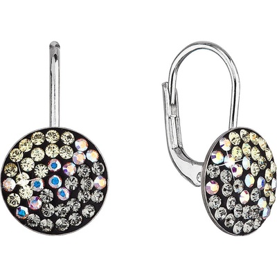 Pavona stříbrné náušnice visací s krystaly Swarovski měsíční jemné 31315.3 moonlight