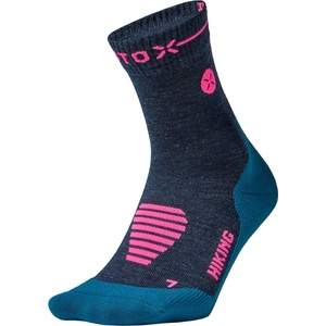 STOX Energy Socks Дамски мериносови чорапи STOX Energy Socks Women's Hiking Merino Ankle Socks Merino socks - Dark Blue / Pink - размер 38-40 (EU) (207-2117-0212)