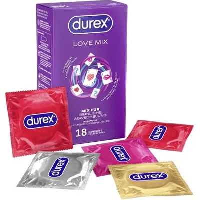 Durex 18 бр. Микс различни презервативи Durex Love Mix