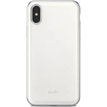 Moshi iGlaze - хибриден удароустойчив кейс за iPhone XS, iPhone X (бял)