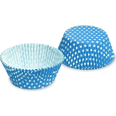 Wimex Cukrársky košíček bílo modrý s puntíky 50x30mm 40ks