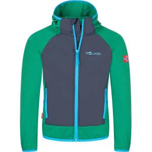 TROLLKIDS Детско поларено яке Trollkids Kid's Seiland Jacket Fleece jacket - Jungle Green / Navy - размер 98 (EU) (703-5393-0712)