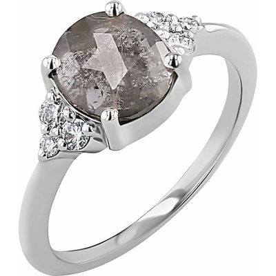 Eppi Prsteň so sivým salt and pepper diamantom Mirko R46154